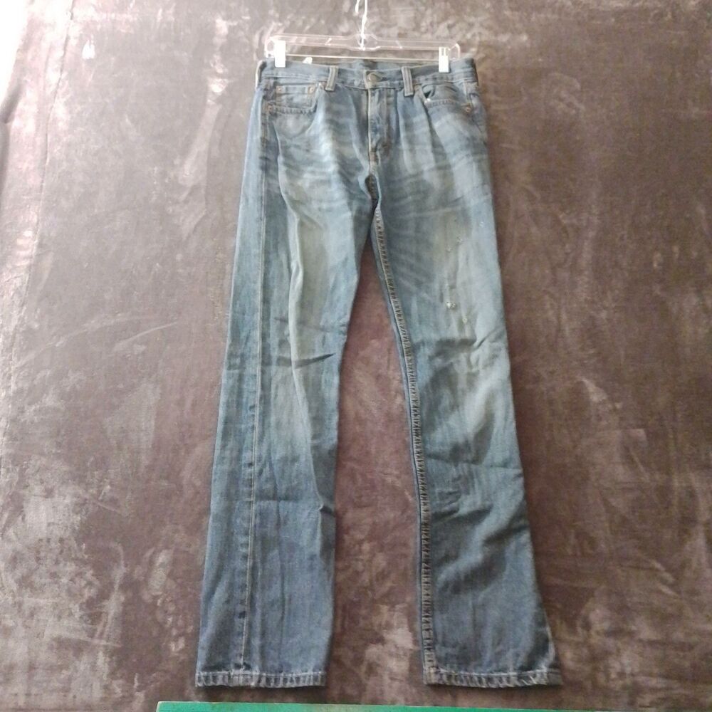 Levi’s 513 Slim Straight Jeans Men’s 30x32 Light Blue Denim Work Wear Y2K